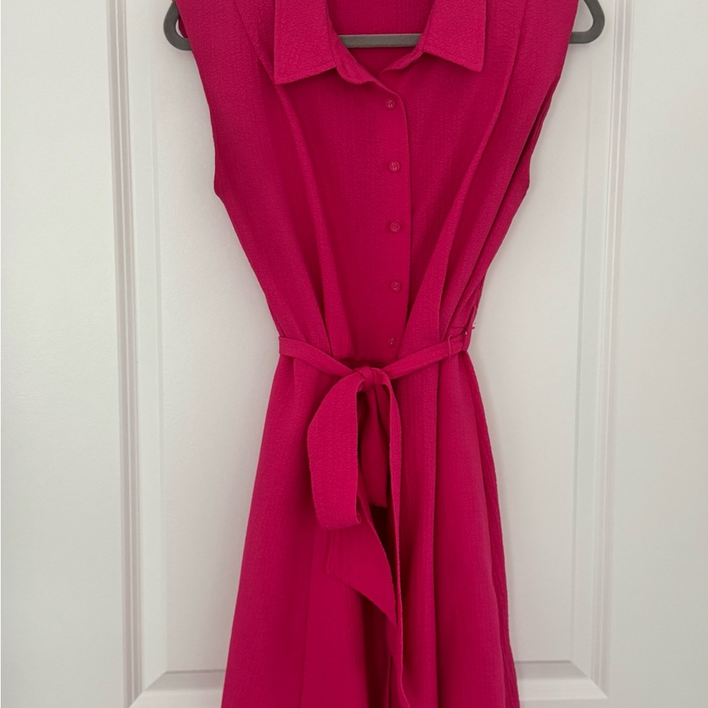 Calvin Klein Fuchsia Midi Dress